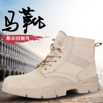 Martin boots mens help British trend wild Spring low-help casual canvas tooling desert boots mens models