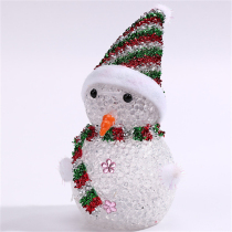 New Years Day gift Christmas Shine Toy Christmas Snowman Seven Colorful Little Night Light Seniors Gift gift LED Particles