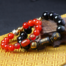 2021 is a rat three-in-one Ruibao year-old Xiao mouse Ji Cai Yinglu Xinghong love hand rope bracelet