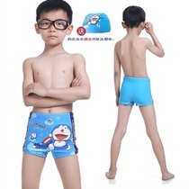 Ping Kok swimming trunks Baby swimsuit students Children in swimming trunks Boys Teen swimming cute swimming caps