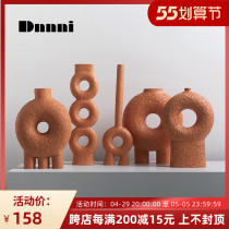 Dnnni Geometric Circle Creatine Vase Florator Nordic Wind Minimalist Home Living Room Genguan Hotel Ornament Swing