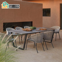 Nordic Outdoor Table And Chairs Patio Cane Chair Three Sets Balcony Minima Casual Rattan Chair Three Sets Outdoor Rattan Table And Chairs