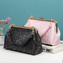 Tangrabbit Rabbit Golden Silk Glossy Finish Gold Hand Material Handbag Pu Handle Fashion Handmade Cloth Art Diy Non Finished Product 309 #