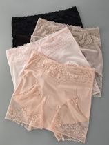 Japan high waist safety pants female lace beating underpants anti-walking light uncurled two-in-one underpants integrated shorts 2 strips