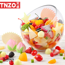 Simulation fruit Fake fruit model fruit slices Simulation chocolate peanut slices Decorative strawberry fruit slices