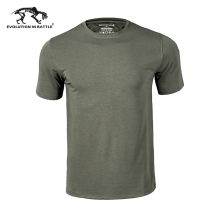 猛虎营速干T恤男夏季圆领军绿短袖