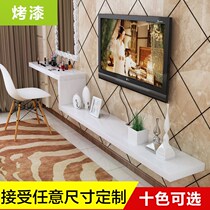 Decorative paint TV cabinet wall shelf Wall shelf wall-mounted home frame set-top box shelf background wall set