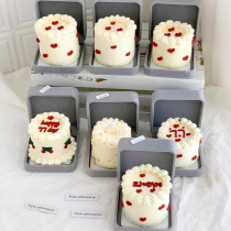 Net Red Identical small red book ring case Birthday Cake Decoration Valentines Day Romantic Table White Mini Coursework Surprise Box