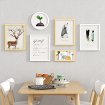 Nordic photo wall decoration non-perforated living room frame wall restaurant background wall photo album Frame Wall combination creative
