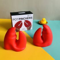 Thickened silicone heat insulation clip anti-scalding gloves kitchen high temperature resistant waterproof hot oil serving dish oven bowl anti-scalding clip