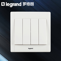 TCL Legrand household quad dual control 4-open four-position dual control four-open dual control switch panel staircase type 86 4-position