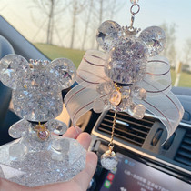 Car Pendulum Cute SEXUAL VIOLENCE BEAR CAR HANGING ACCESSORIES ON-BOARD MIDDLE CONTROL DESK DECORATED WITH NICE INTERIOR MESH RED GODDESS