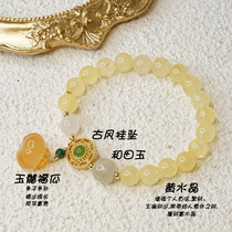 National wind handwriting crystal bracelet and Tianyu beads and pumpkins