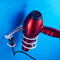 Solid Space Aluminum Hair Dryer Rack Beauty Hair Salon Hair Salon Hair Dryer rack with plug hanging bracket wall-mounted