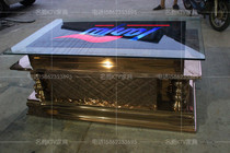 KTV coffee table rose gold luminous coffee table entertainment club stainless steel coffee table night marble coffee table