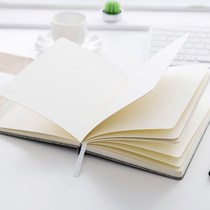 Paper art portable Japanese binder Extra thick record book Pure white Small practical high-value notebook