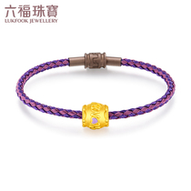 Lufu jewelry 3D hard Gold honey pot gold transfer beads bracelet female gift pricing L37A1TBP0019