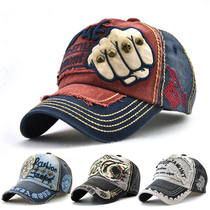 Tide brand hat men summer sun hat breathable cap thin sunscreen hat personality baseball cap denim retro tide