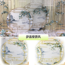 Wedding props new dream fragrant Chinese screen memory Jiangnan road led background decoration wedding decoration screen