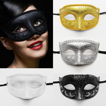 Halloween masquerade beauty painted mask half face female sexy princess sexy live broadcast props queen mask