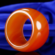 Release the leak full of red tangled silk Chinese red agate and turn the finger fidelity