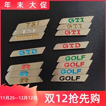 Adapt to Volkswagen Golf 6 new Siteng Octavia GTI stainless steel color seat lift wrench decorative label