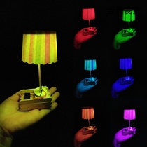 Self-made colorful color change small table lamp technology small invention creative DIY childrens hand-made materials