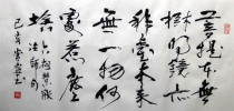 Changning original calligraphy Hui can master Zen 2 scale banners (66 cm X 33 cm) brush calligraphy