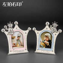 Metal cartoon photo frame table creative cute children photo frame Baby photo printing with wash photo custom ornaments