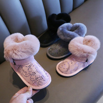 UK Next Sara Girl Snowy Boots Winter New 2021 Plus Suede Thickening Big Boy Snowy Cotton Shoes