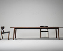 Nordic Solid Wood Meeting Table Long Table Brief Modern Negotiating Table Business Desk Log Training Table Worktop