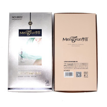 Mengyun 6822 6823 high-elastic velvet satin belly lift hip anti-hook micro-pressure steel stockings