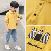 Boys autumn suit 2021 new middle-aged childrens spring and autumn foreign style two-piece Childrens Korean boy childrens clothing tide