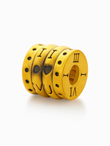 999 Pure Gold Gold Transfer Beads Male Lifetime 3D Hard Gold Tattoo Pendant Bracelet Bracelet Female