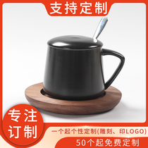 Original Ceramic Cup Coffee Cup Creative Mark Cup Cup glass with saucer Spoon Walnut Mug Cup Tosuit
