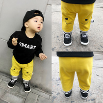 Baby pants spring and autumn Haren pants boys baby autumn pants small girls thin 0 a 1 year old big pp pants