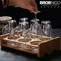 Crystal goblet one Cup bar KTV bullet glass dispenser tall white glass set home