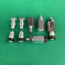 Used disassembly M8 silver-plated banana head silver-plated hexagonal copper column 100A high current pair plug
