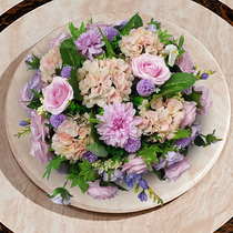 Hotel dining table flower Lyndhurst Hotel large round table turntable dining table table flower decoration decoration anti-simulation floral decoration