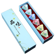 Enamel ceramic kung fu small tea cup set single cup tea tea tea set accessories bucket hat Master Cup