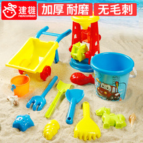 Childrens beach toy car suit sand leaking baby playing sand Sub-castson Semen Cassiae Shovels and Barrel Sandpool Tools