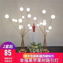 Wedding wedding props wrought fruit apple tree Road lantern glowing ball dragon ball lamp stage decoration decoration