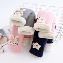 Girls cotton winter pants 1-3 years old plus velvet padded baby leggings baby girl children long pants 2 winter clothes