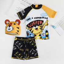 New childrens swimsuit split quick-drying sunscreen cartoon beach swimming trunks Boy Boy Boy small and middle child baby swimsuit