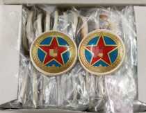 Stock old model 87 Road training cap badge military training plastic small cap badge old hat badge performance collection commemorative cap badge