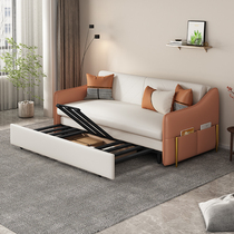 No-wash technology cloth sofa bed foldable dual-purpose modern living room new small apartment multi-function telescopic double bed