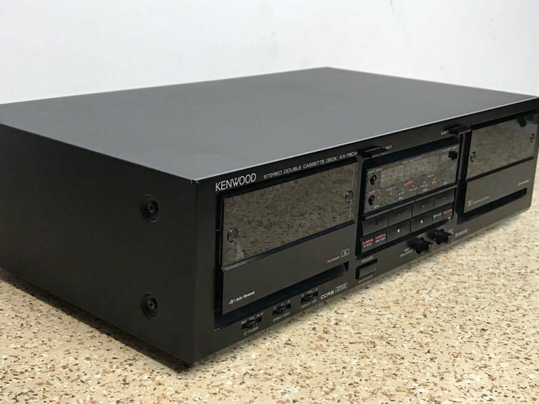 KENWOOD KENWOOD dual deck tape recording player function everything is fine Original recording card landline