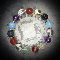 Ci Feng Ge five elements custom lucky luck Wang Kun Wang Potential bracelet Natural crystal transfer beads lucky peach flowers can be used to pray for luck
