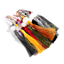 Chinese style tassel spike lotus flower hanging ear handmade diy ancient style jewelry accessories material Car pendant