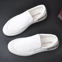 Day Ensemble Sails Shoes Mens Foot Pedal Summer Breathable Softbottom Trendy 100 Hitch Plate Shoes Mens Thick Bottom Casual Little White Shoes Man